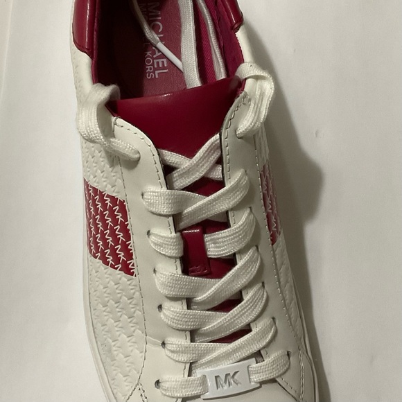Michael Kors Colby Sneaker Size 10 Red and White - Picture 13 of 13